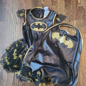 Rubies Batgirl Costume & Cape Tutu Dress Sparkles Girls Size M